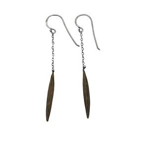 Banana Republic Bronze & Sterling Silver Drop Earrings